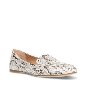 Steve Madden Women's Feather-s Slip on Loafers - Bone Snake 11M